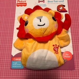 Fisher-Price Pets Snuggle Lion Toy - Red and Yellow